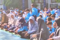 Foto: Suasana kegiatan Gerakan Literasi Menulis: 1000 Harapan untuk Kota Depok di SDIT Amal Mulia, Jumat (25/4). (Doc.Idris)